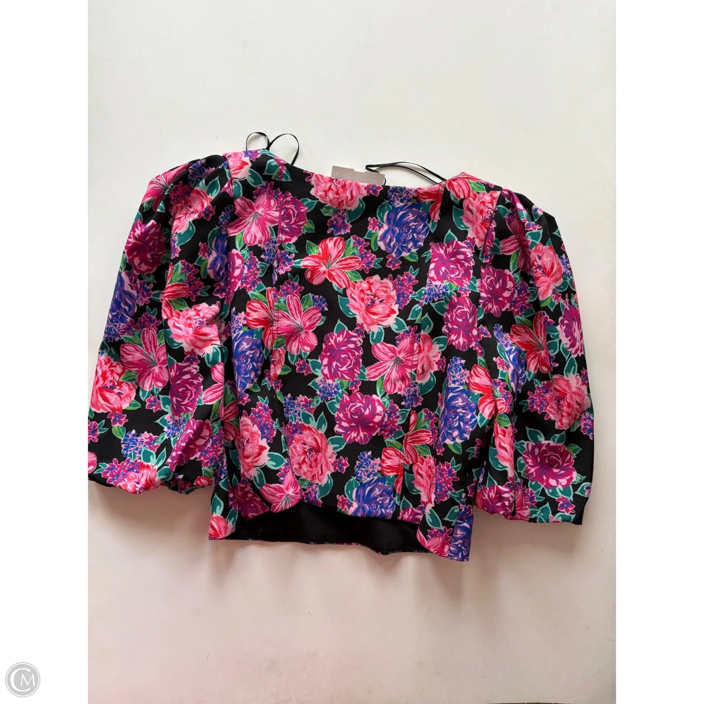 Top Long Sleeve By Zara In Floral Print, Size: L