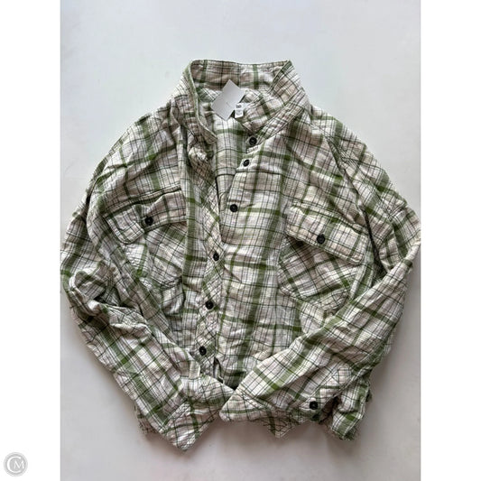Blouse Long Sleeve By Bp In Plaid Pattern, Size: 1x