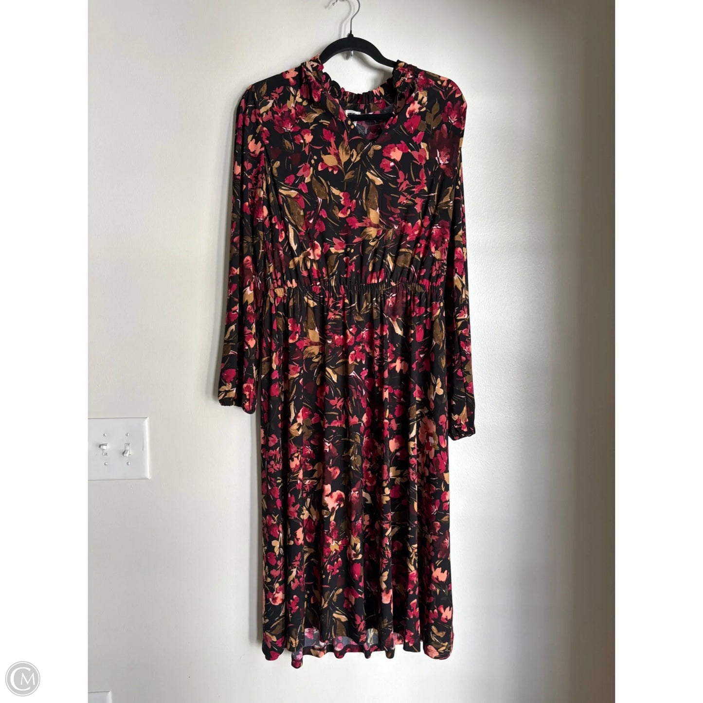 Dress Casual Midi By Anne Klein In Floral Print, Size: 10