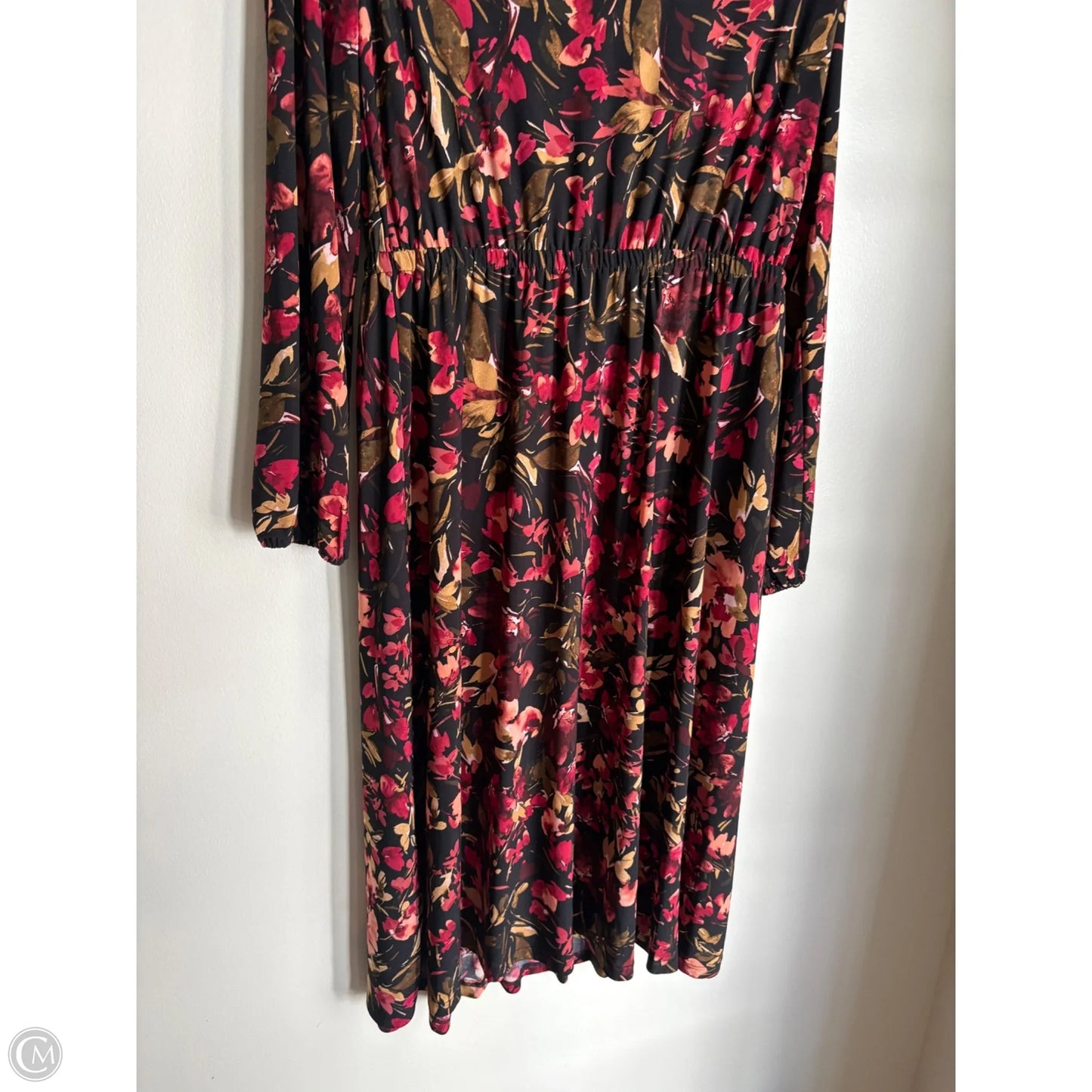 Dress Casual Midi By Anne Klein In Floral Print, Size: 10