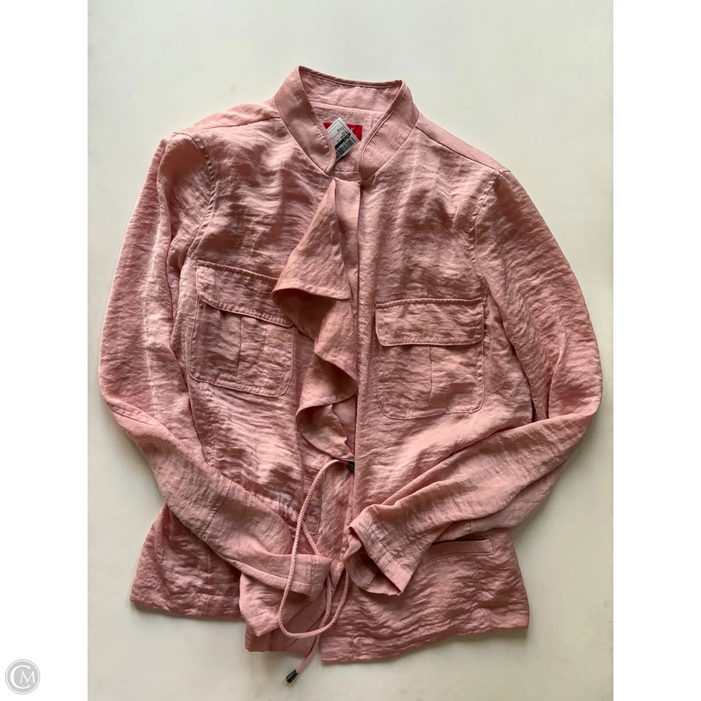 Blouse Long Sleeve By Elle In Pink, Size: M