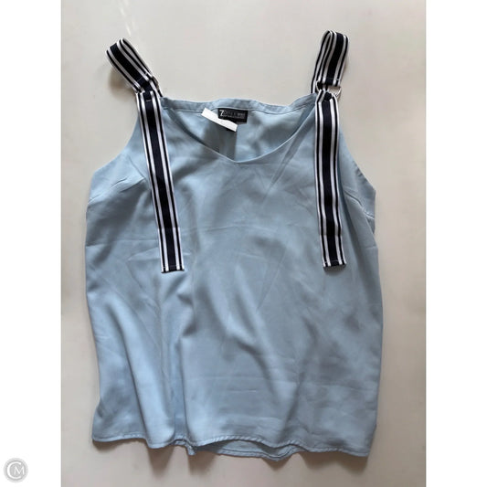 Blouse Sleeveless By New York And Co In Blue, Size: Xl