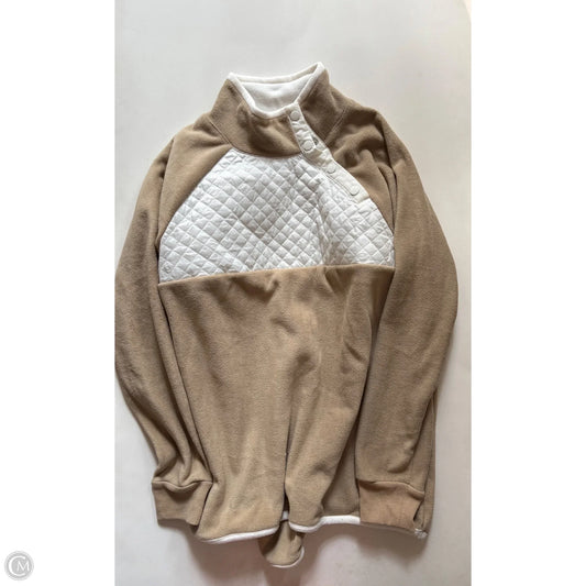 Jacket Faux Fur & Sherpa By Crown And Ivy In Tan, Size: Xl