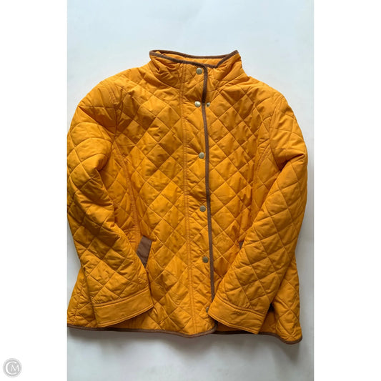 Jacket Puffer & Quilted By Talbots In Yellow, Size: Xlp