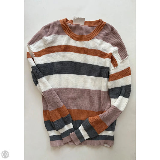Sweater By Cmc In Striped Pattern, Size: L