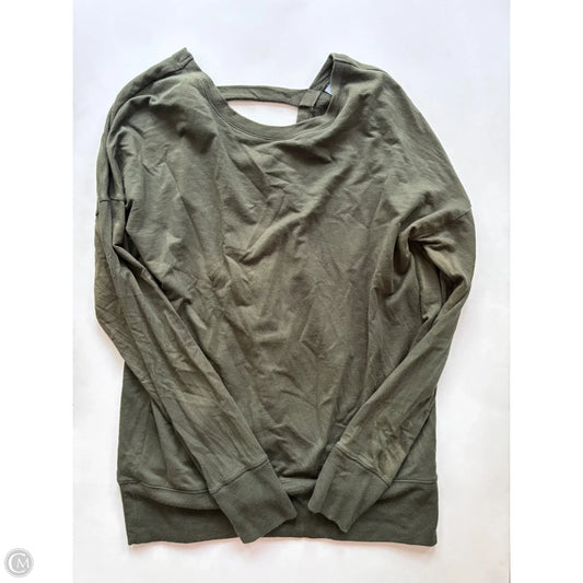 Athletic Sweatshirt Crewneck By Athleta In Green, Size: M
