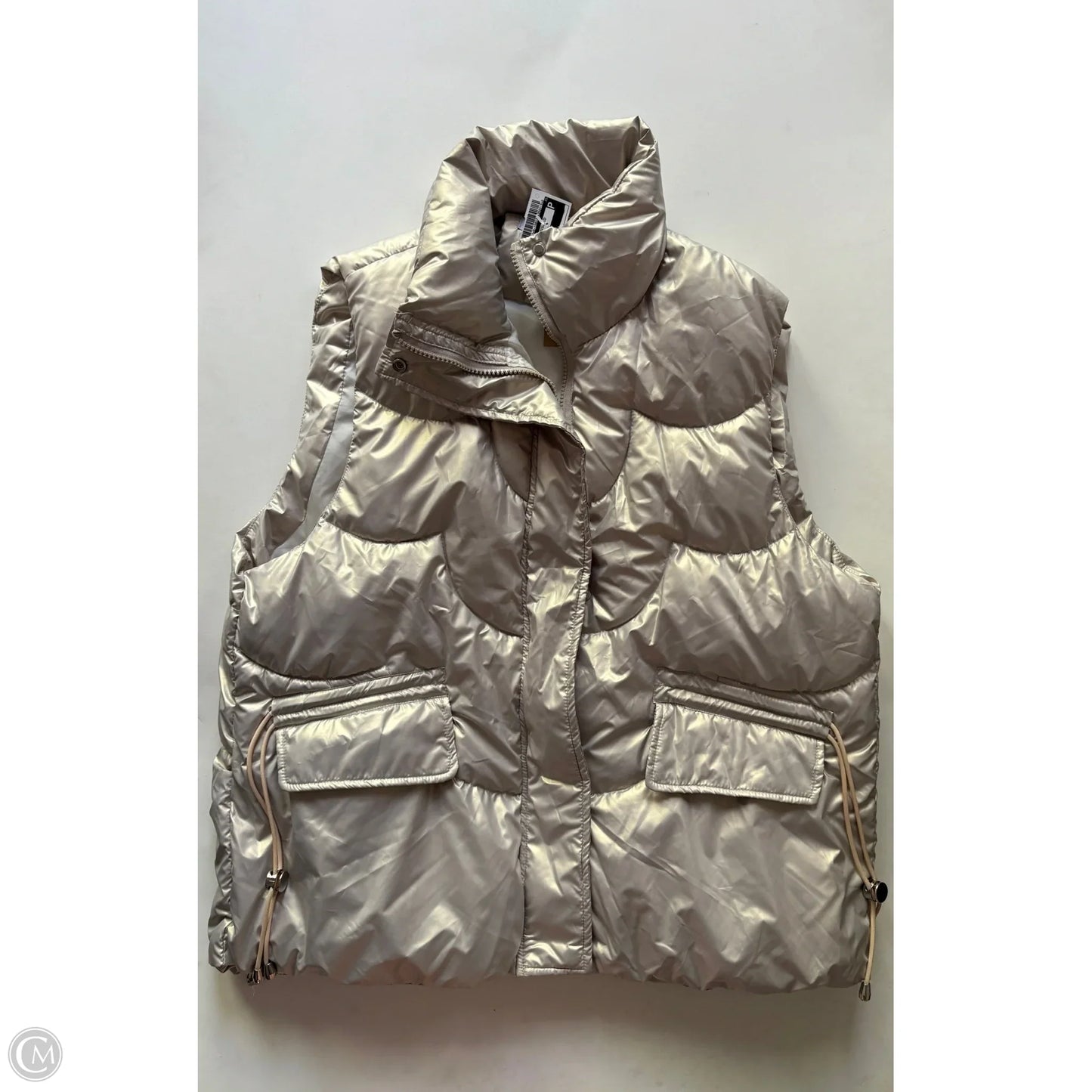 Vest Puffer & Quilted By miss sparkling In Cream, Size: Xl