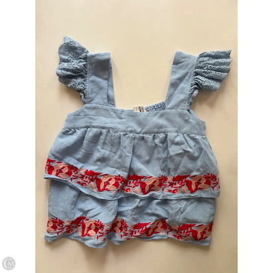 Blouse Long Sleeve By Entro In Blue, Size: M