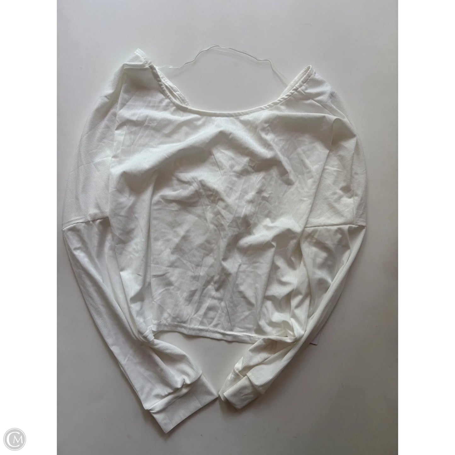 Athletic Top Long Sleeve Crewneck By kimberly In White, Size: Xl