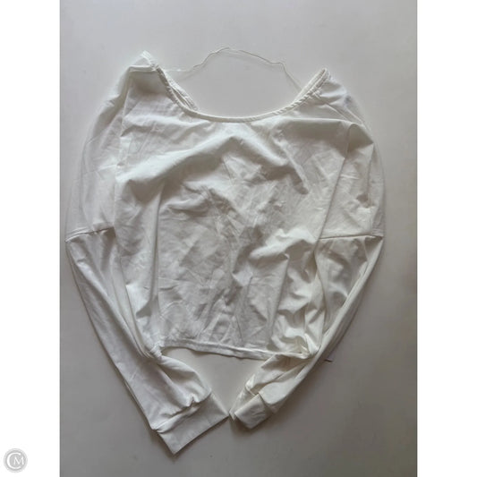 Athletic Top Long Sleeve Crewneck By kimberly In White, Size: Xl