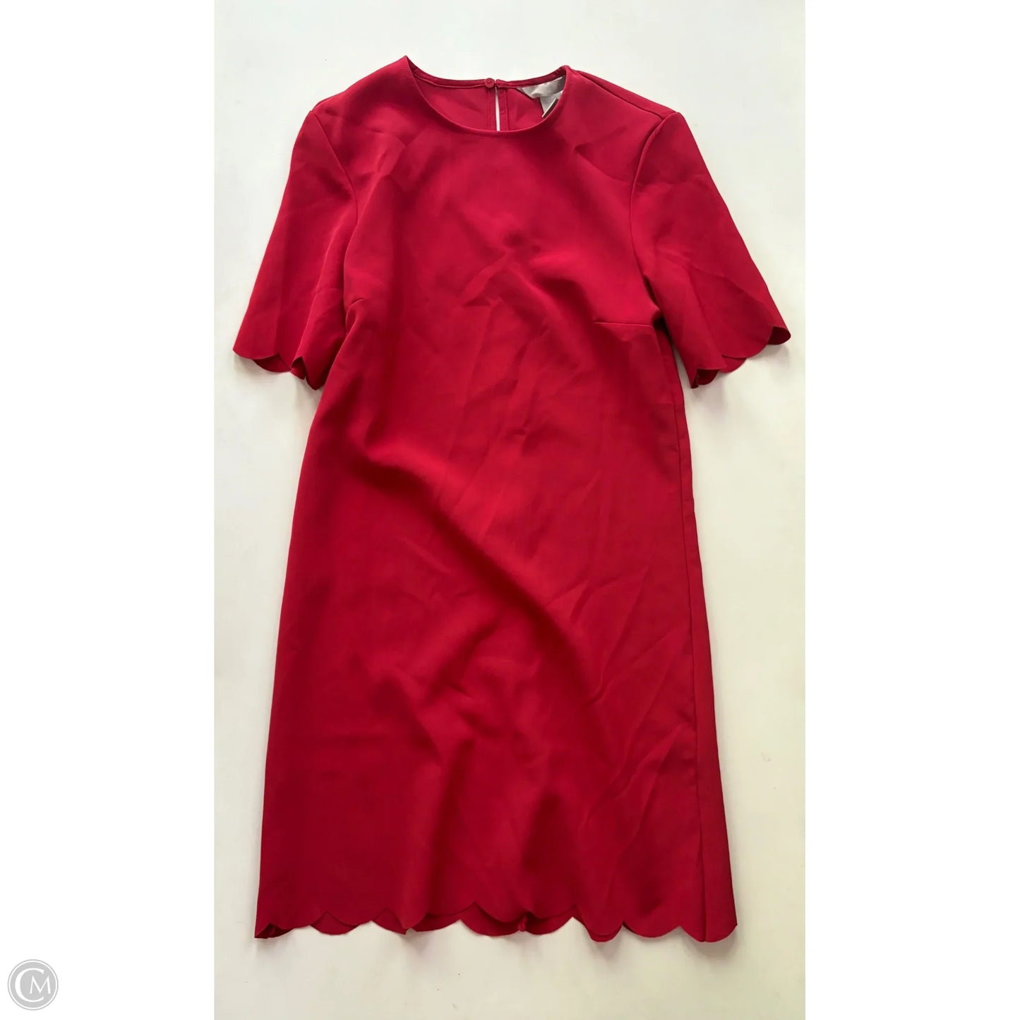 Dress Casual Midi By H&m In Red, Size: Xs