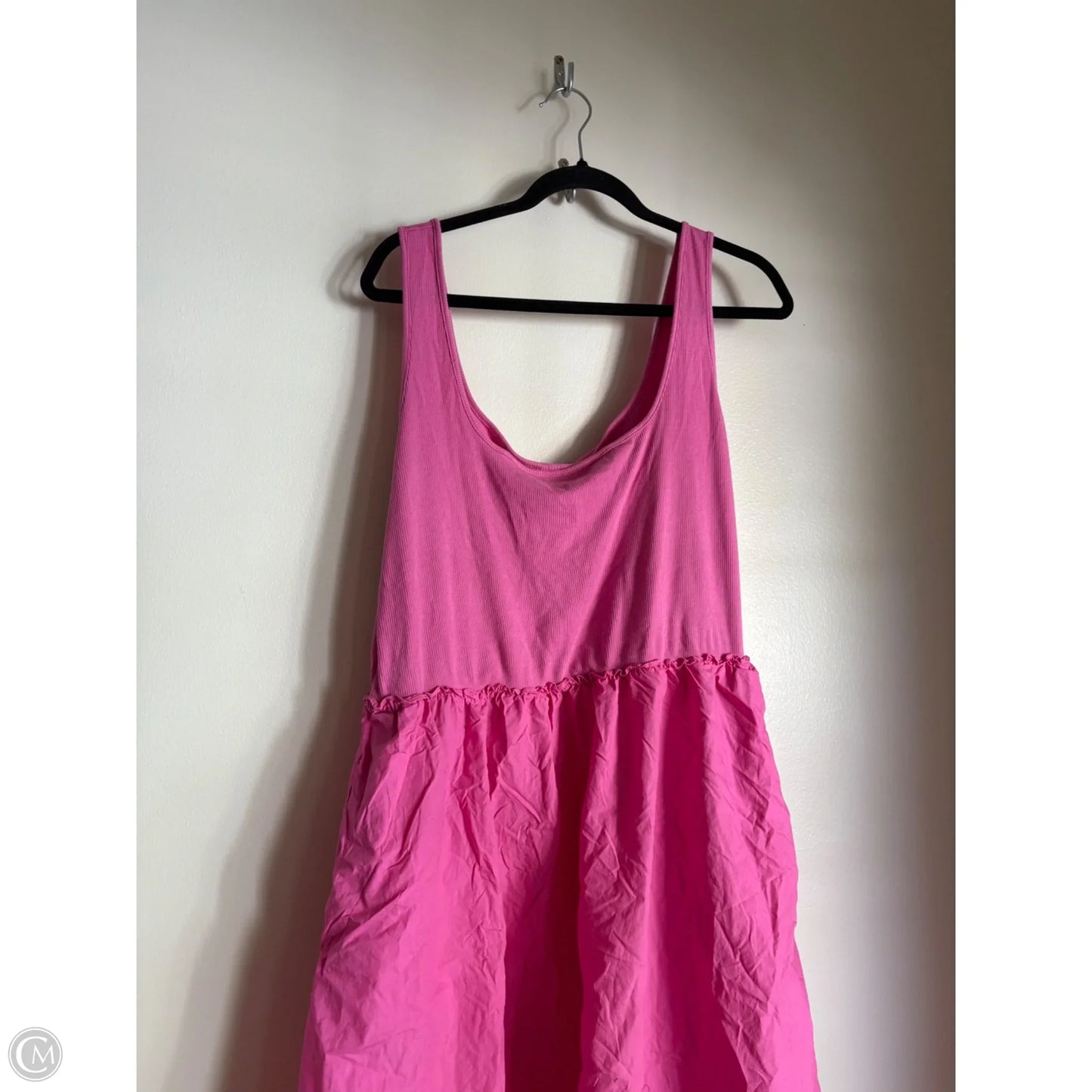Dress Casual Midi By A New Day In Pink, Size: Xl