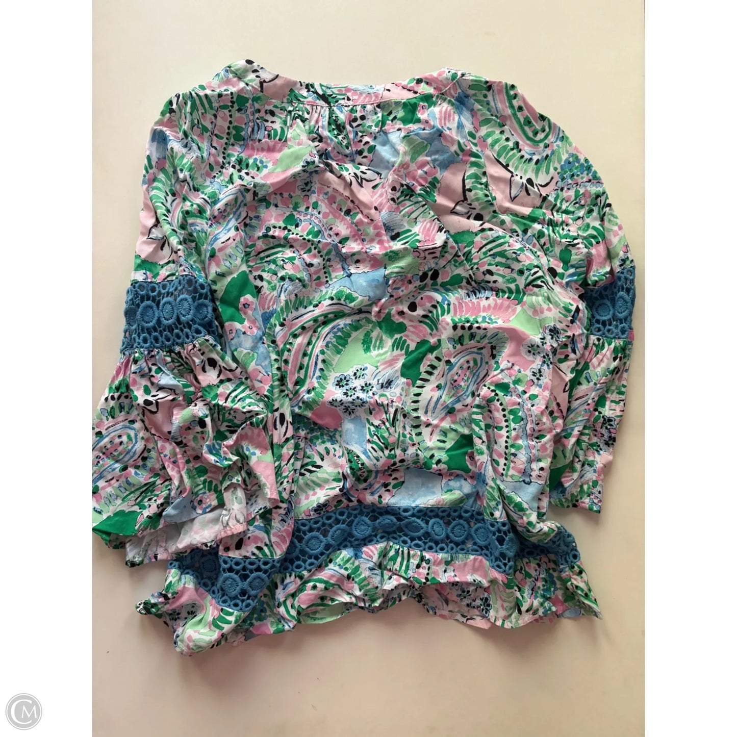 Blouse Long Sleeve By Crown And Ivy In Multi-colored, Size: Xl