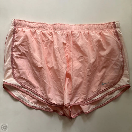 Athletic Shorts By Nike In Pink, Size: 2x