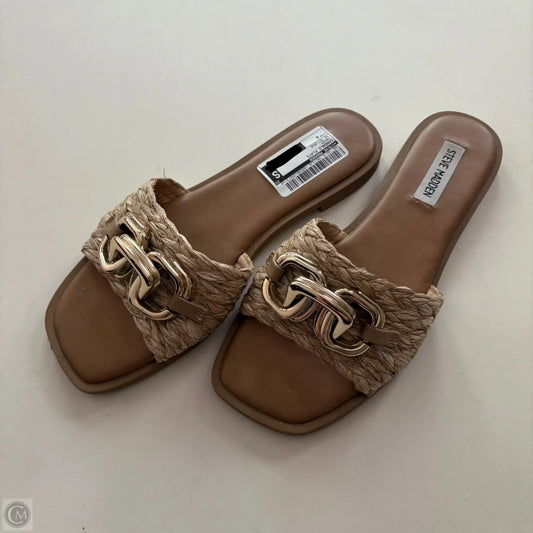Sandals Flats By Steve Madden In Cream, Size: 8