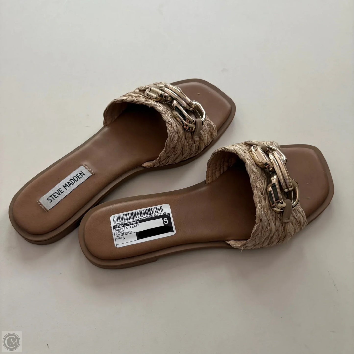 Sandals Flats By Steve Madden In Cream, Size: 8