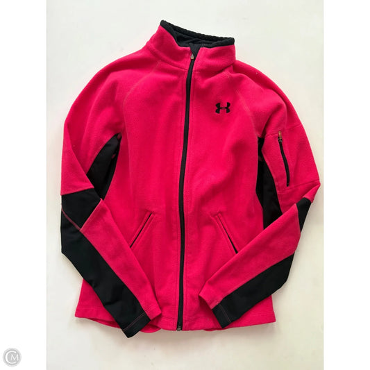 Jacket Fleece By Under Armour In Pink, Size: S