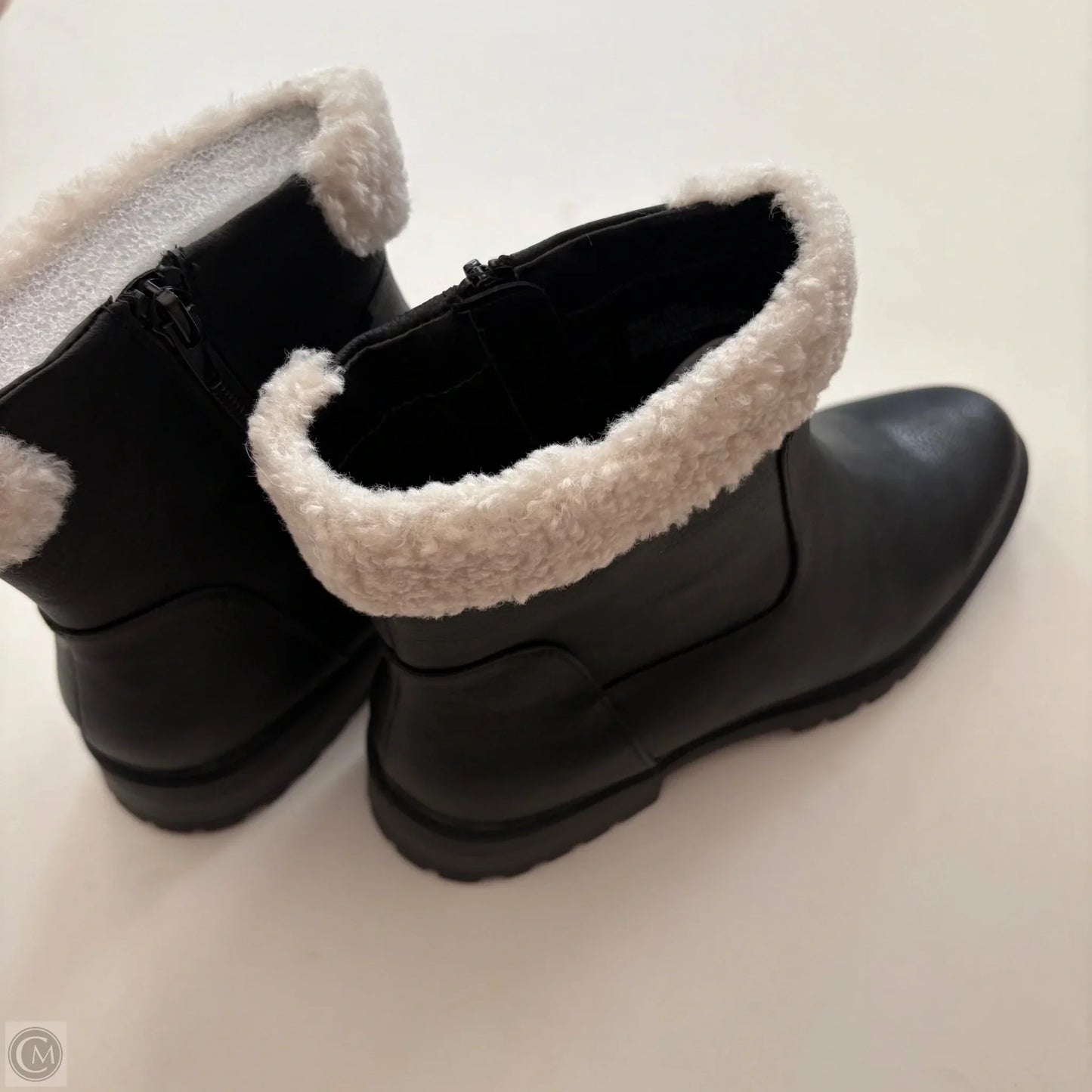 Boots Ankle Flats By Wonderly In Black, Size: 8.5