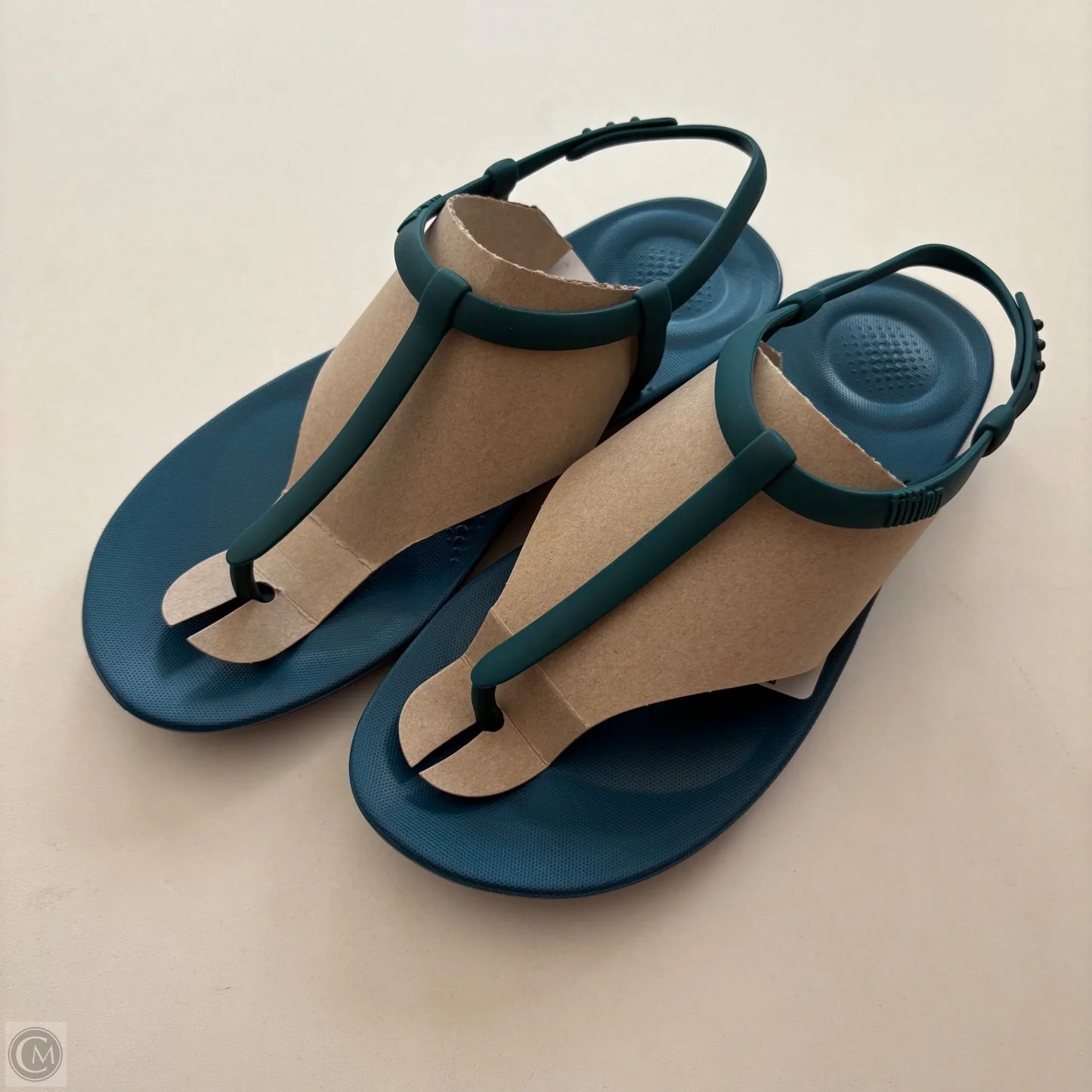 Sandals Flats By Fitflop In Blue, Size: 8