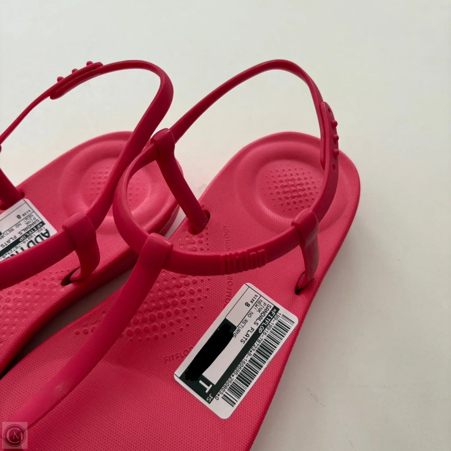 Sandals Flats By Fitflop In Pink, Size: 8