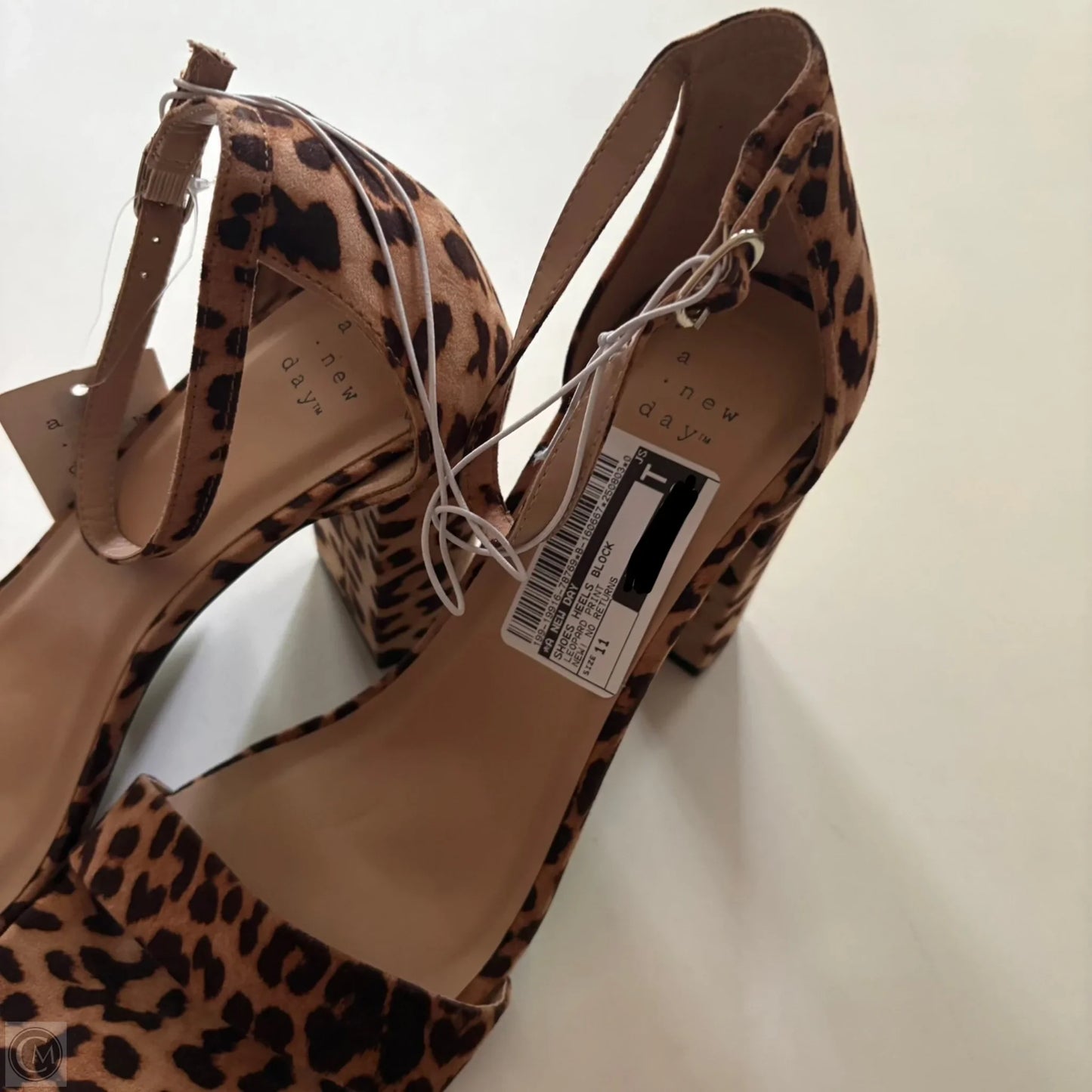 Shoes Heels Block By A New Day In Leopard Print, Size: 11