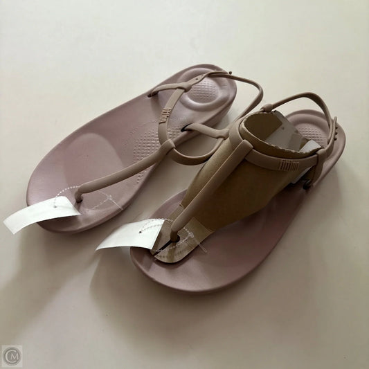 Sandals Flats By Fitflop In Pink, Size: 8
