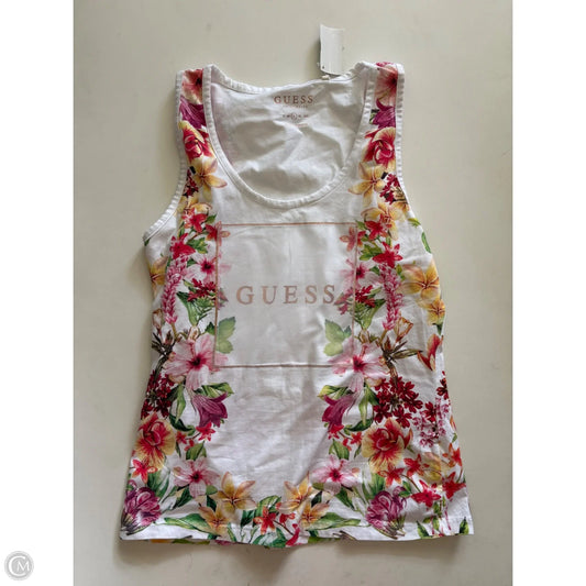 Blouse Sleeveless By Guess In Multi-colored, Size: L
