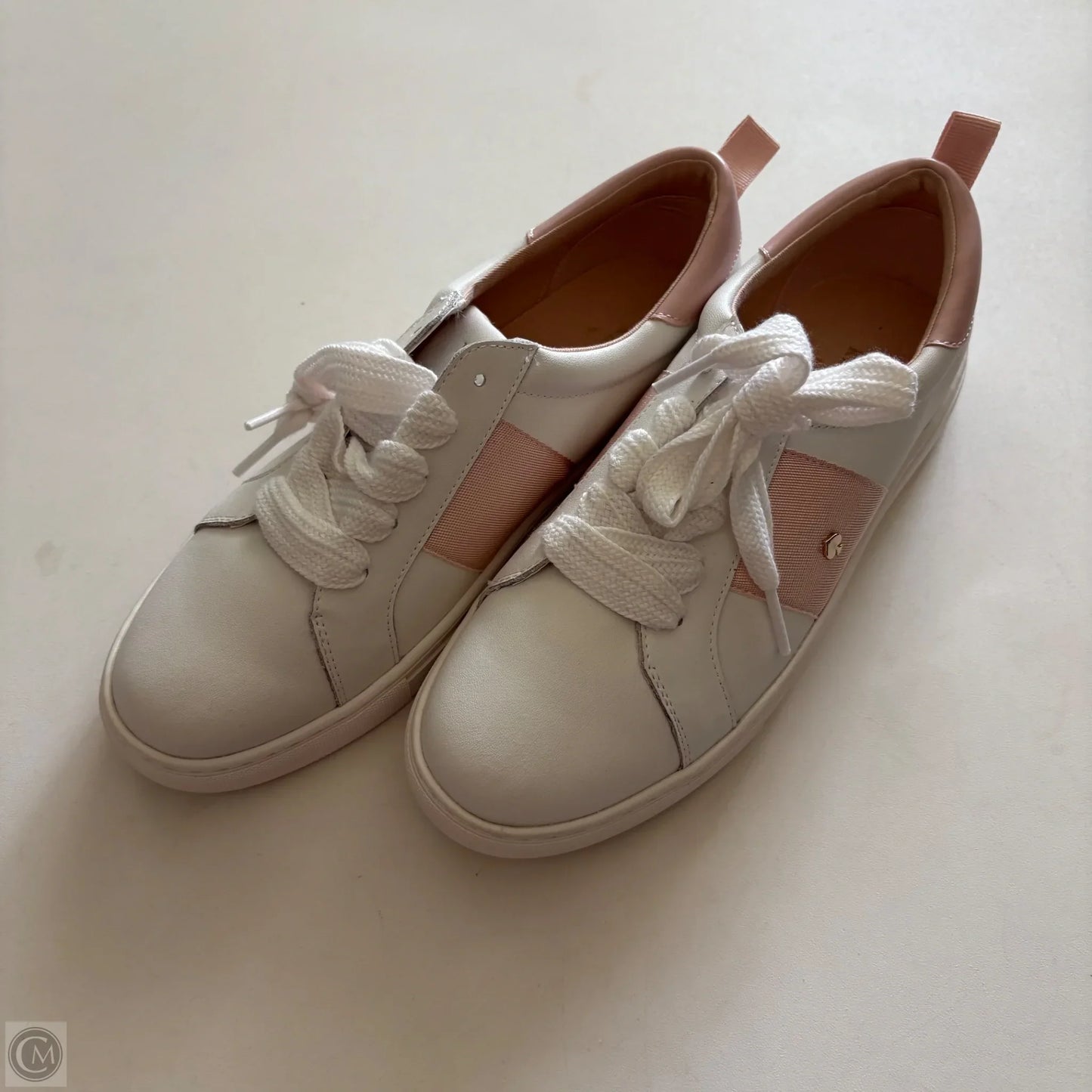 Shoes Designer By Kate Spade In Pink & White, Size: 7
