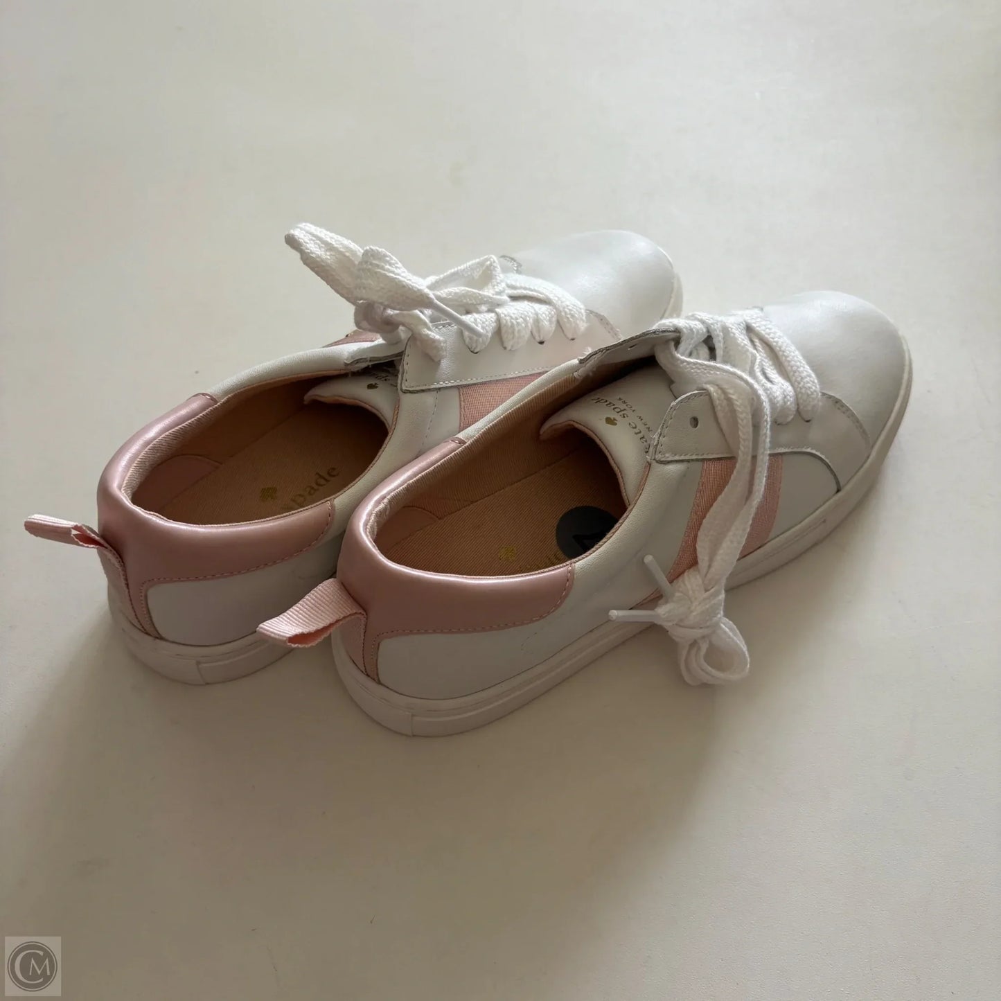 Shoes Designer By Kate Spade In Pink & White, Size: 7