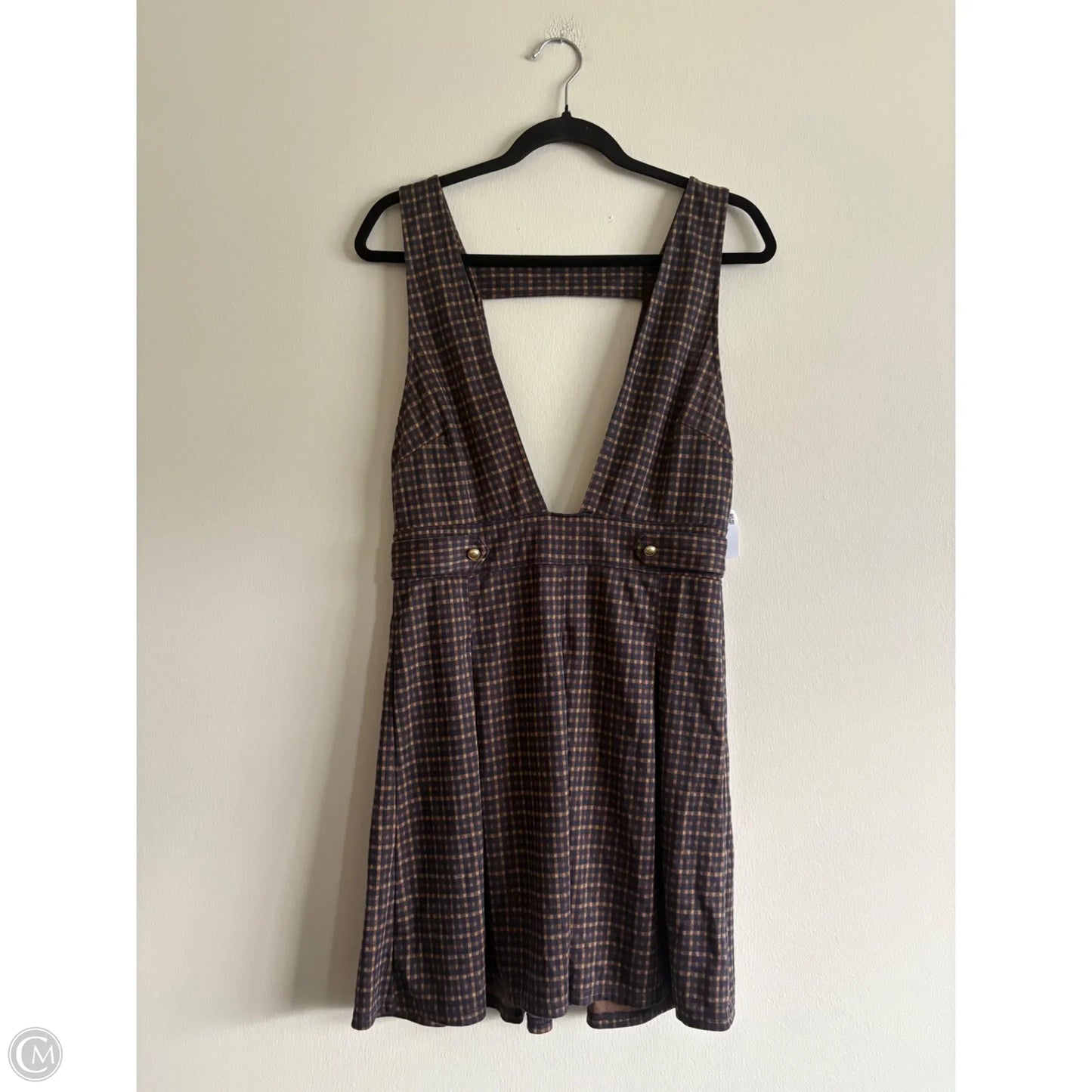 Dress Casual Midi By American Eagle In Plaid Pattern, Size: S