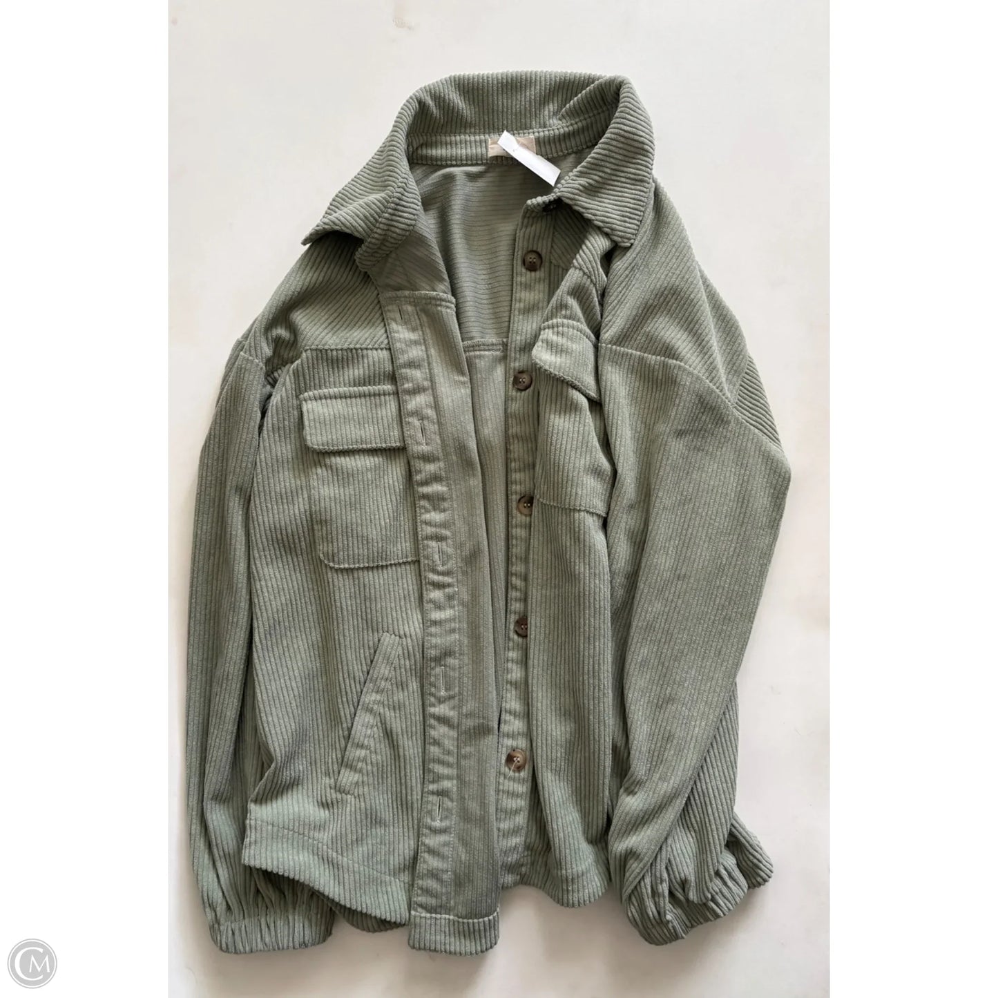 Jacket Moto By ott In Green, Size: M