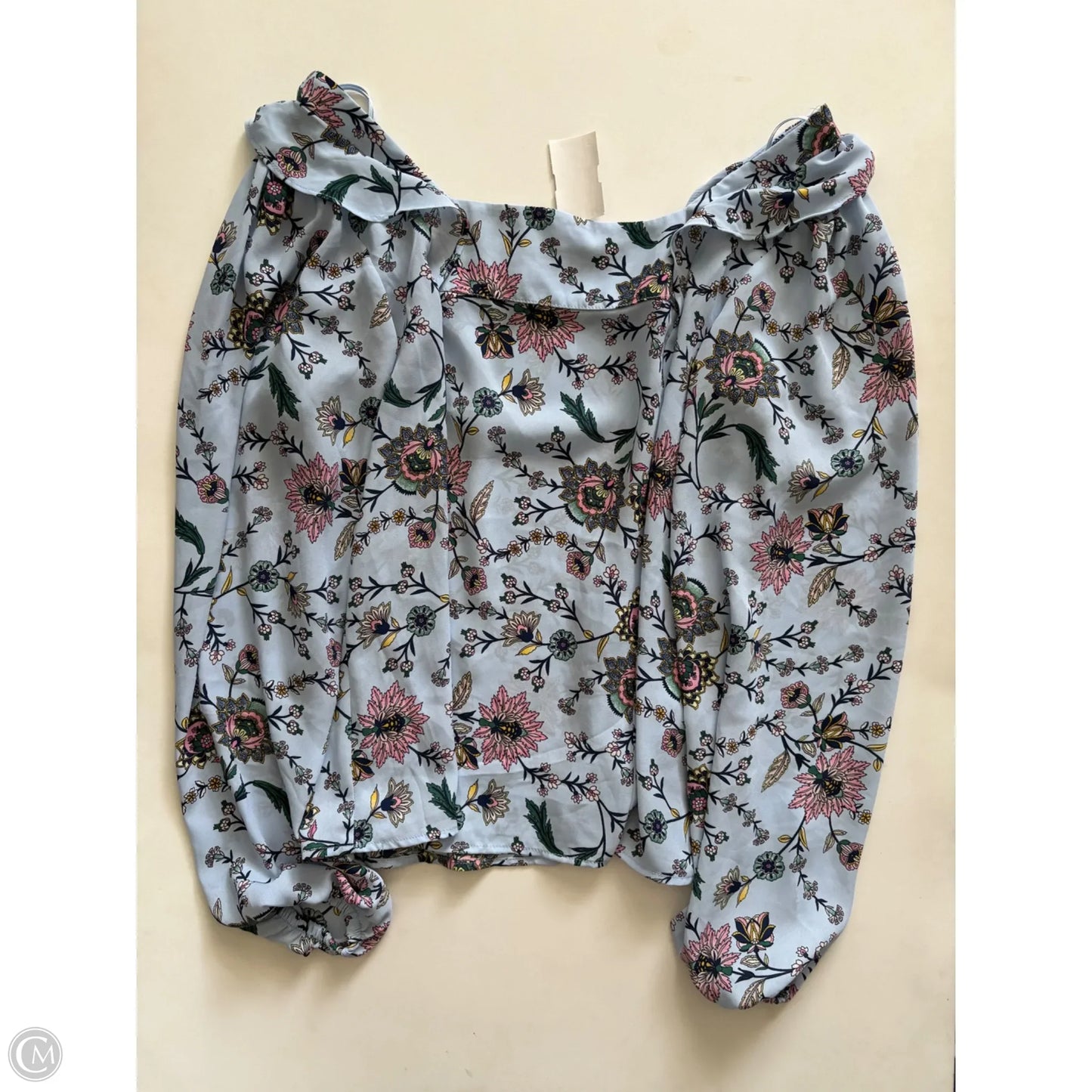 Blouse Long Sleeve By Banana Republic In Floral Print, Size: S