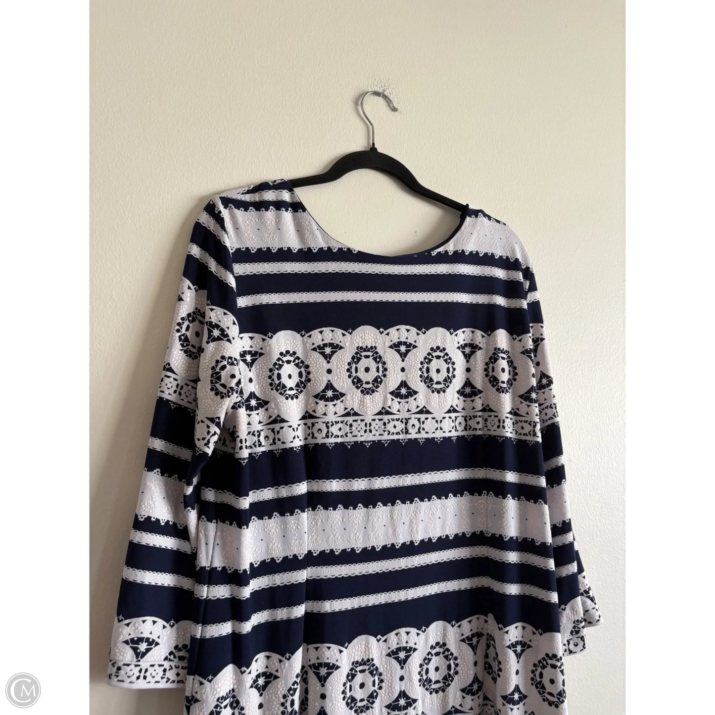Dress Casual Midi By Studio 1 In Blue, Size: 18