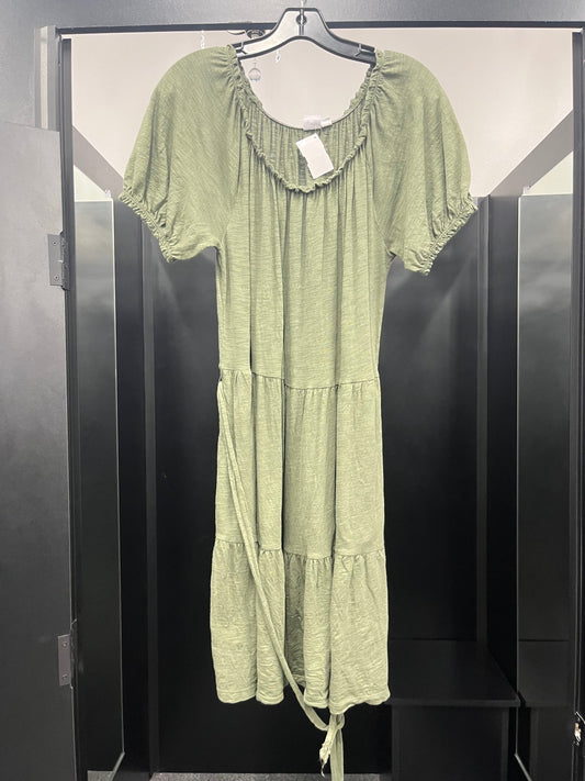 Dress Casual Midi By Gap In Green, Size: M