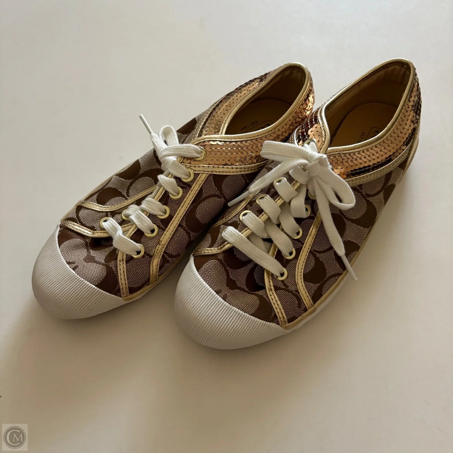 Shoes Designer By Coach In Brown, Size: 8