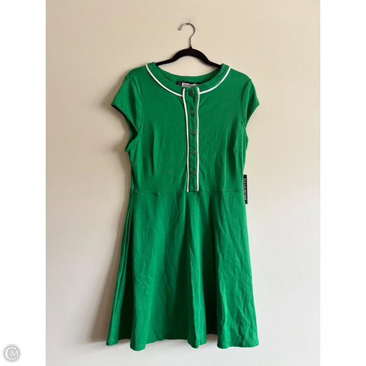 Dress Casual Midi By New York And Co In Green, Size: M
