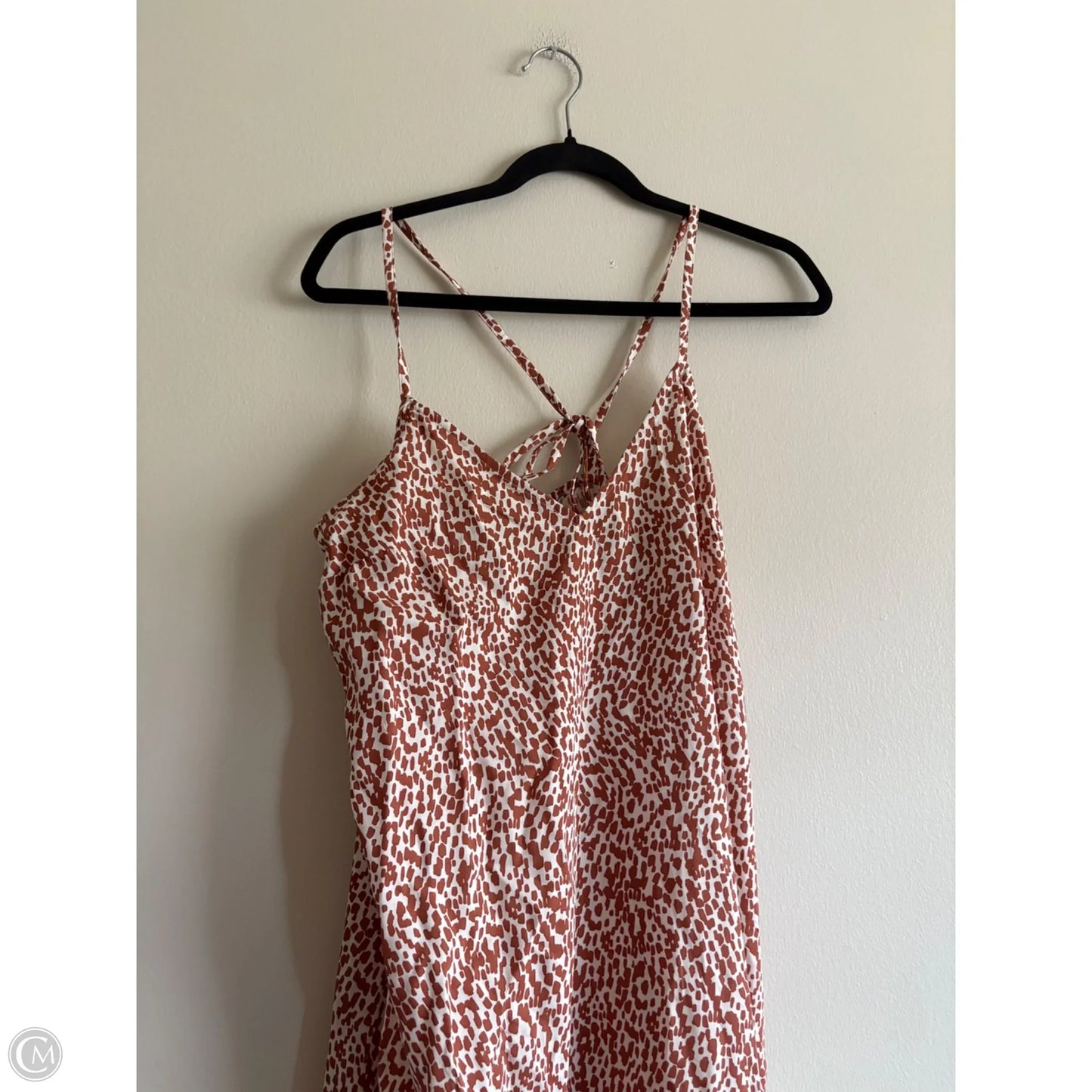 Dress Casual Maxi By Old Navy In Tan & White, Size: M