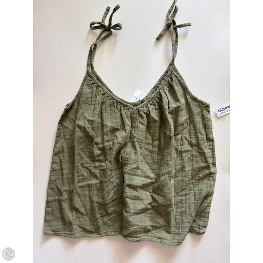 Top Sleeveless By Old Navy In Green, Size: M