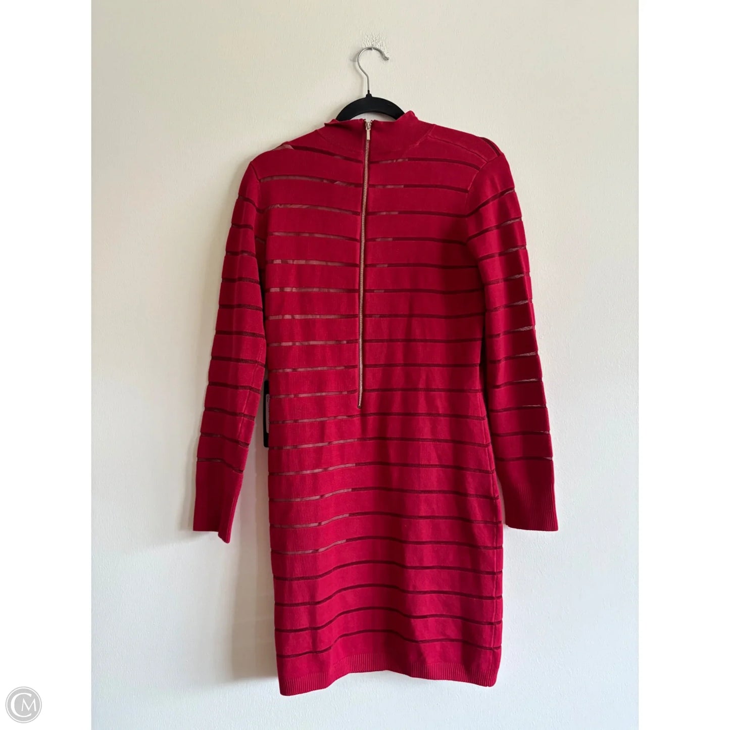 Dress Sweater By Bebe In Red, Size: Xl