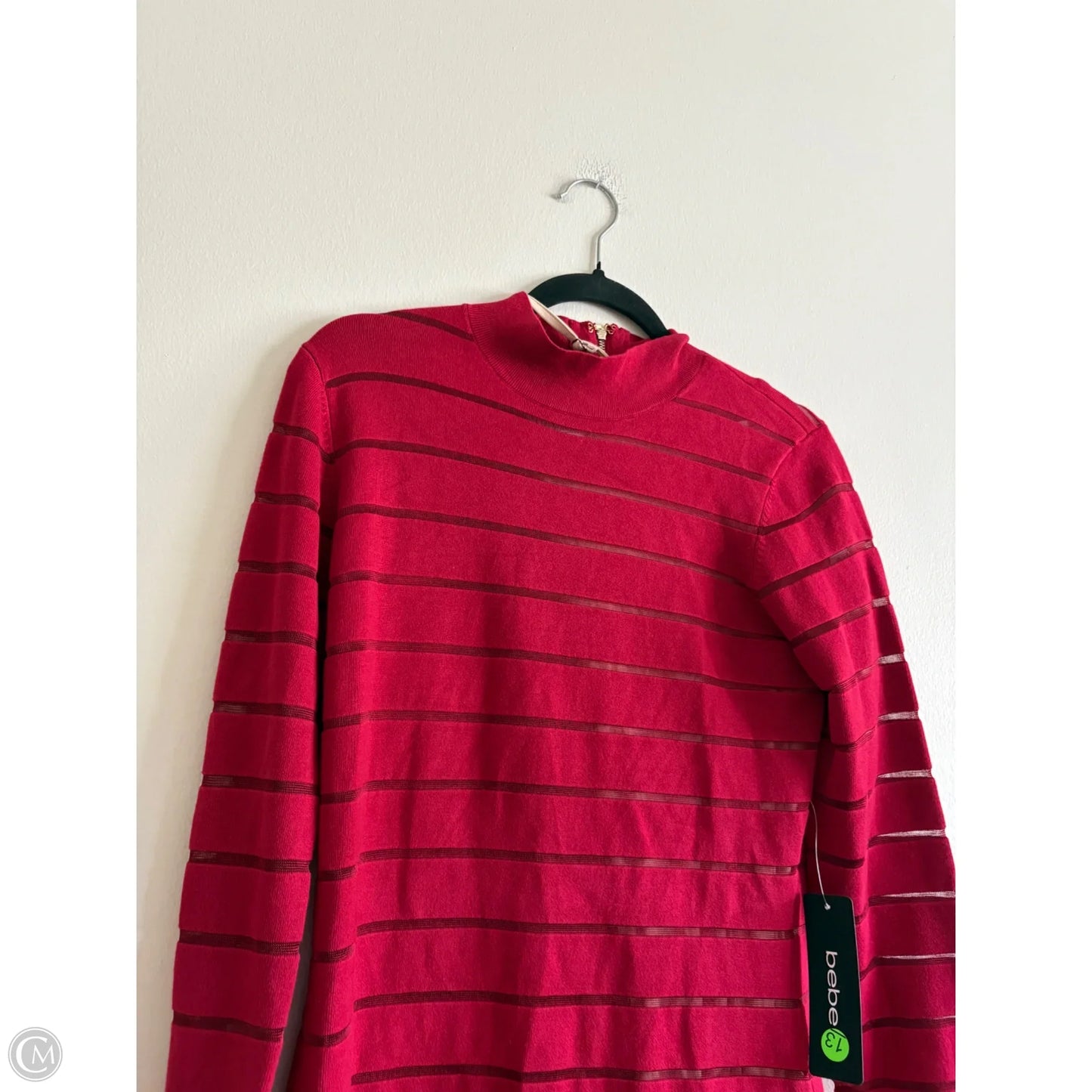 Dress Sweater By Bebe In Red, Size: Xl