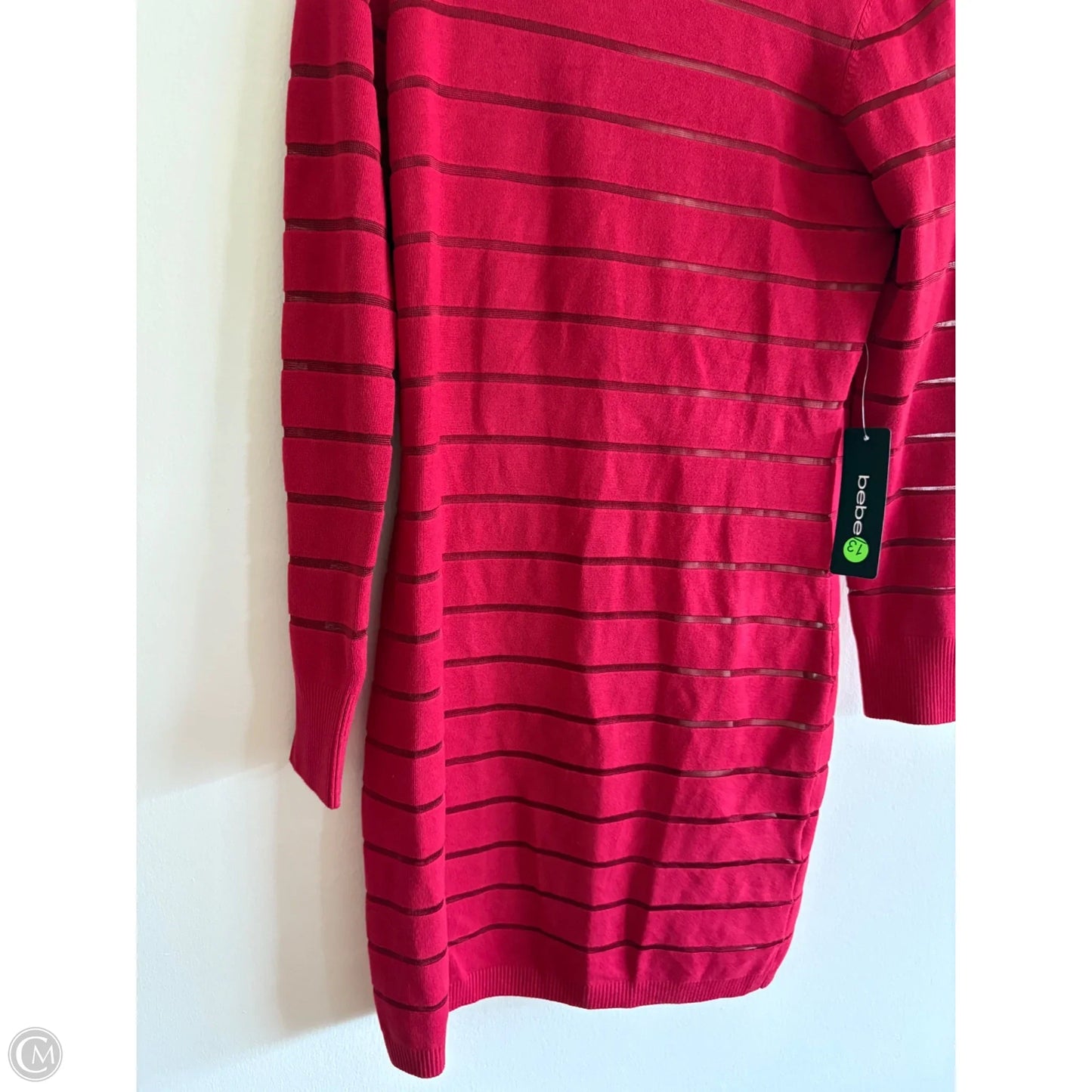 Dress Sweater By Bebe In Red, Size: Xl
