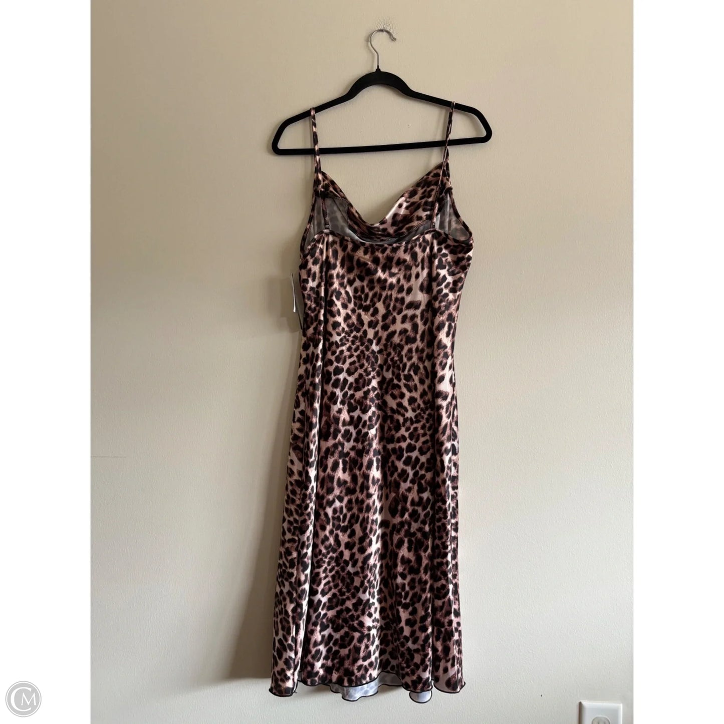 Dress Party Long By Bebe In Animal Print, Size: Xl