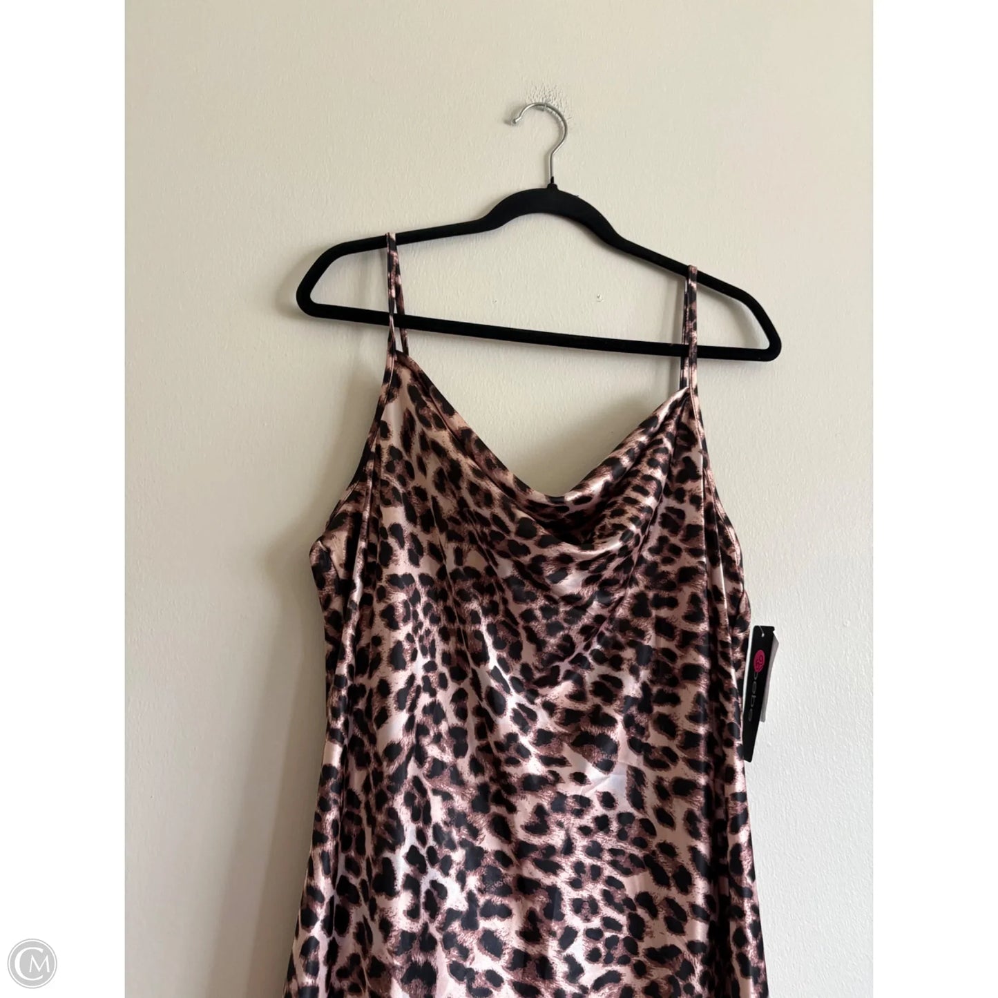 Dress Party Long By Bebe In Animal Print, Size: Xl