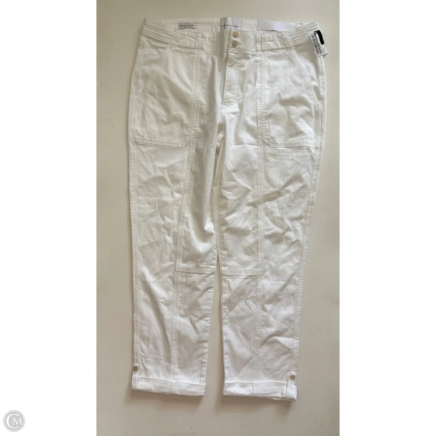 Jeans Cropped By White House Black Market In White, Size: 12