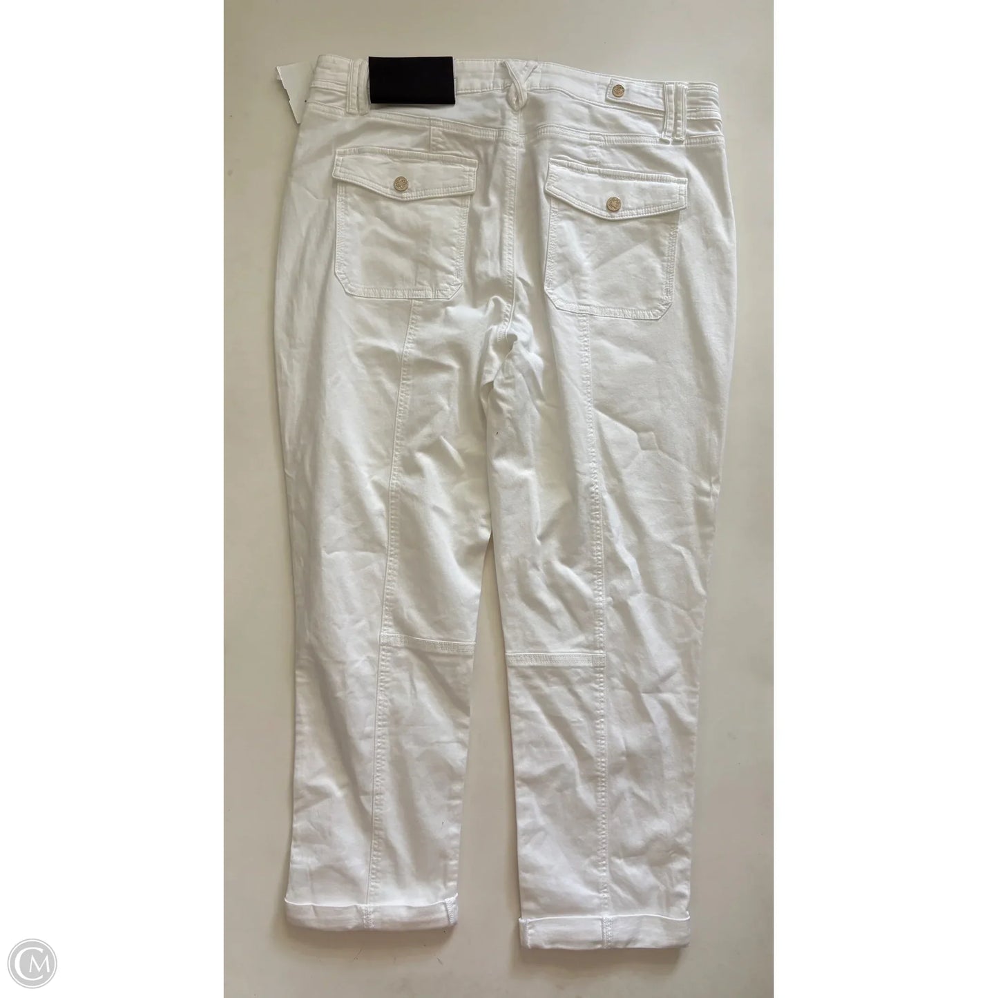 Jeans Cropped By White House Black Market In White, Size: 12