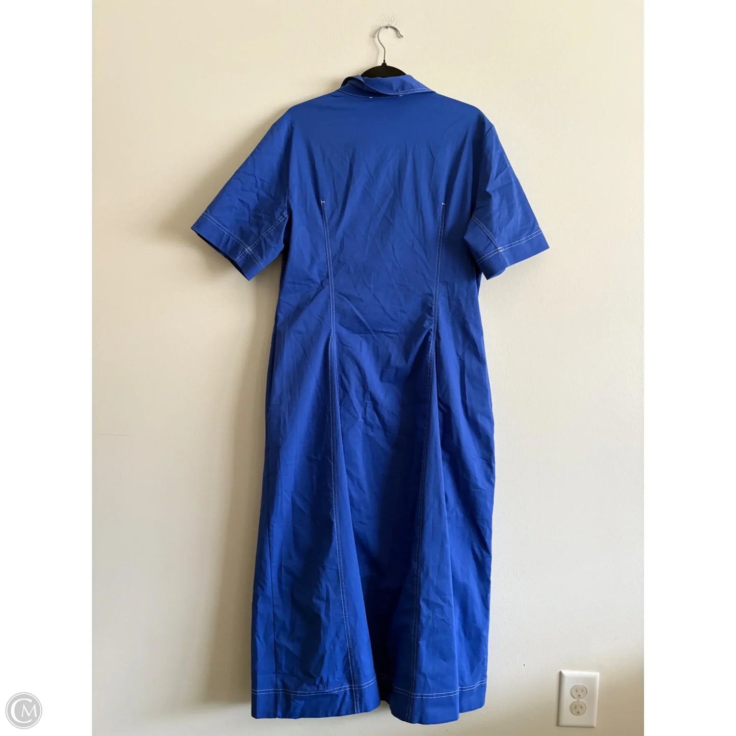 Dress Casual Midi By Anthropologie In Blue, Size: Xl