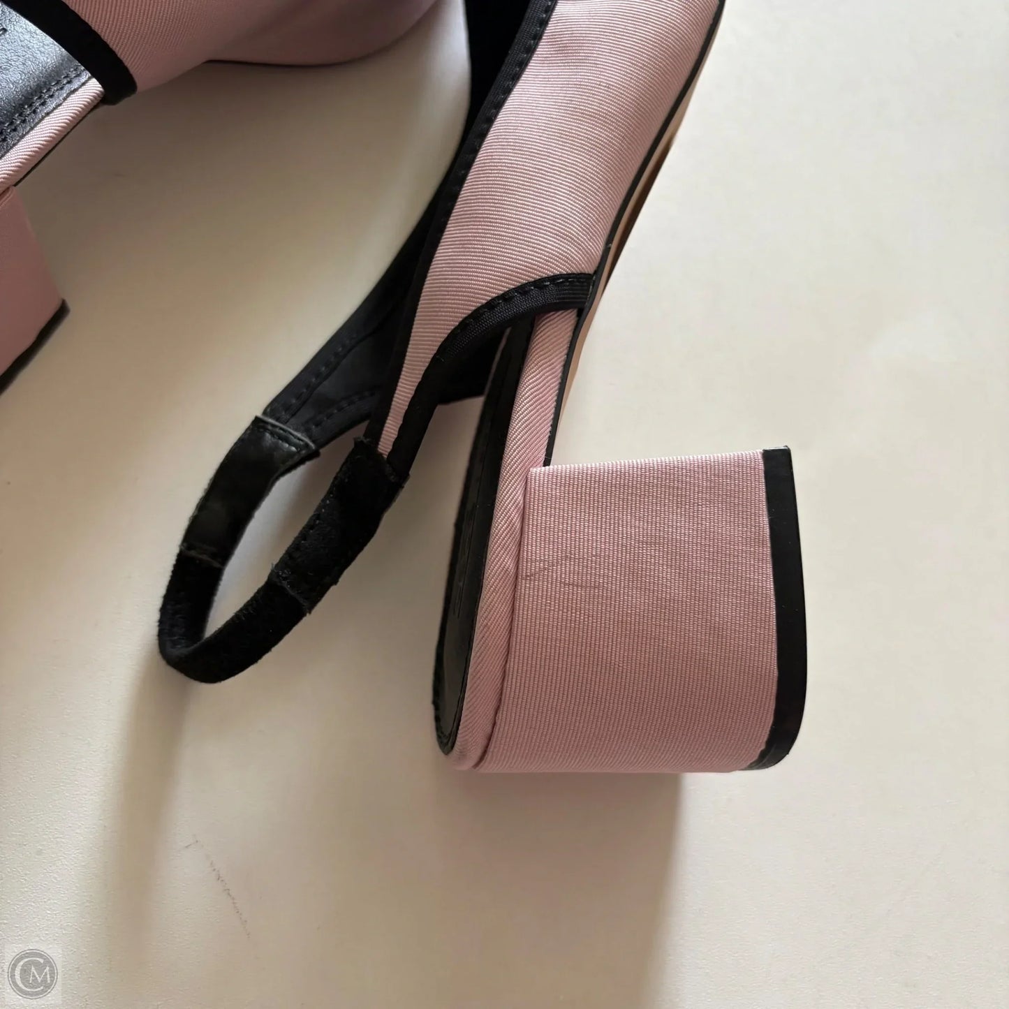 Shoes Heels Block By Asos In Black & Pink, Size: 10