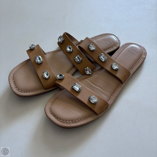 Sandals Flats By A New Day In Tan, Size: 10