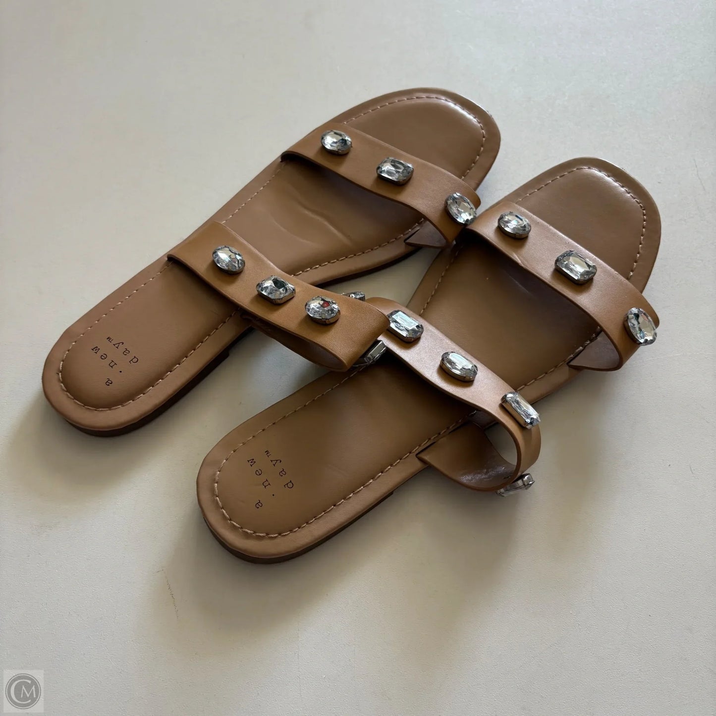Sandals Flats By A New Day In Tan, Size: 10