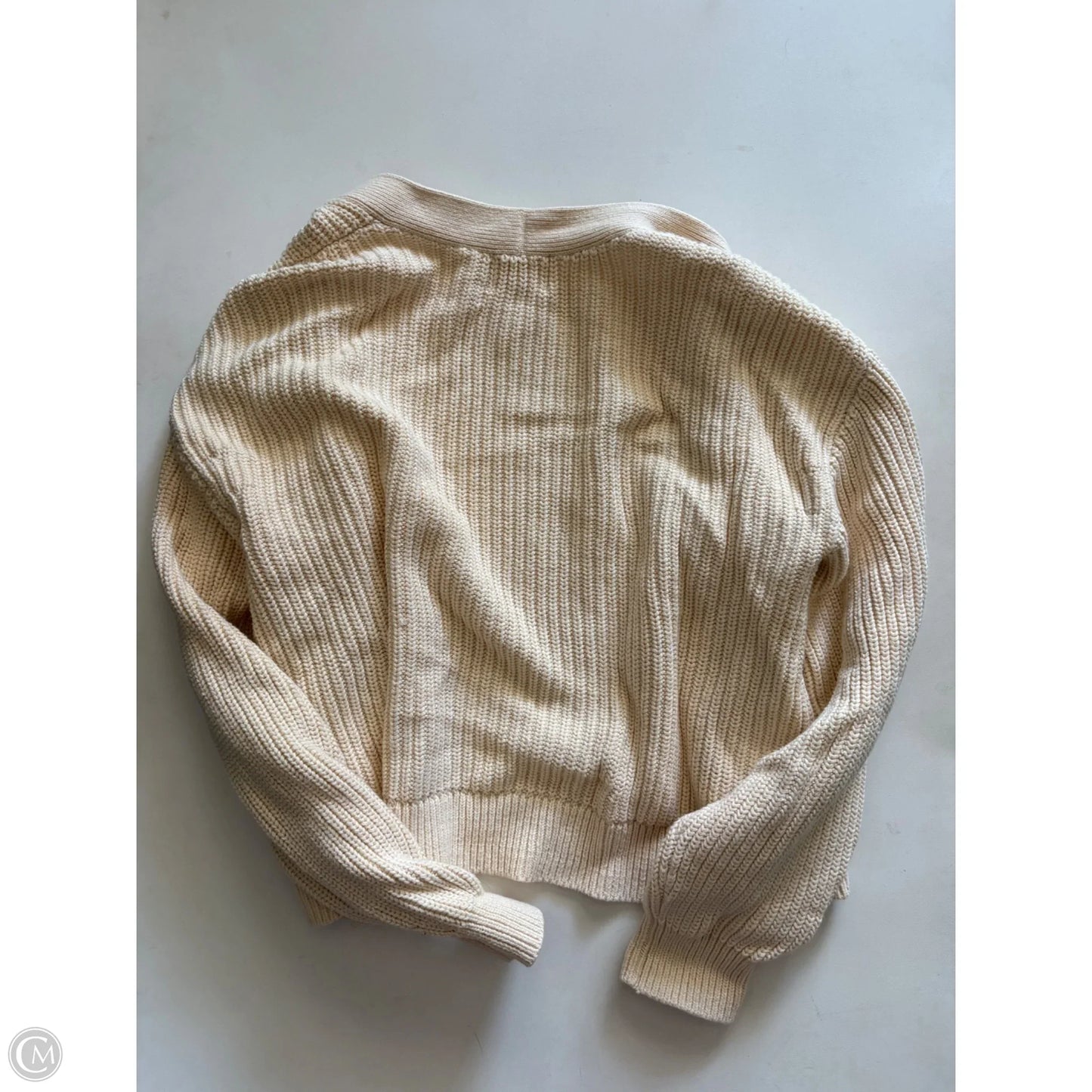 Cardigan By H&m In Cream, Size: S